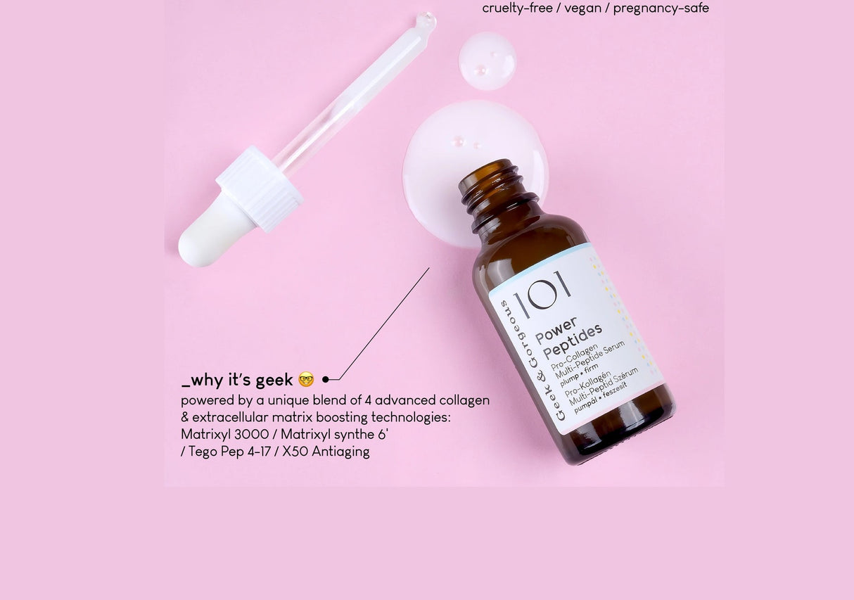 GEEK & GORGEOUS | Power Peptides - 30 ml - InternationalCosmetic