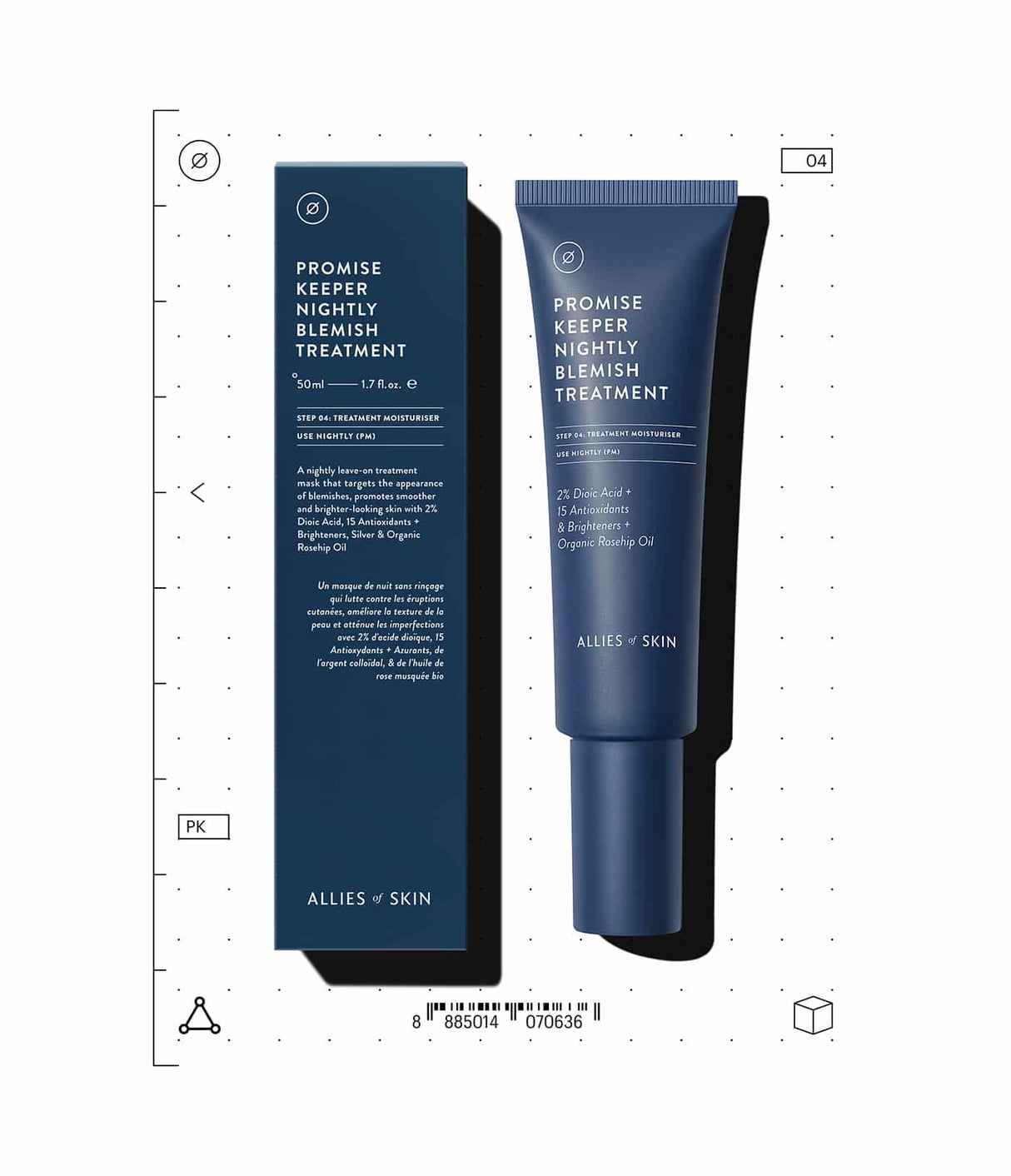 ALLIES OF SKIN | Formato de Viaje Promise Keeper Nightly Blemish Treatment - 12ml - InternationalCosmetic