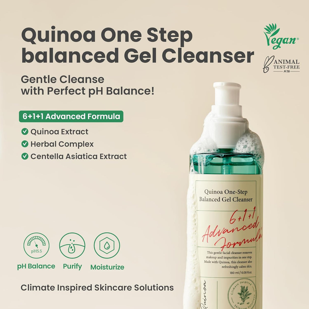 AXIS-Y | Quinoa One Step Balanced Gel Cleanser - 180ml