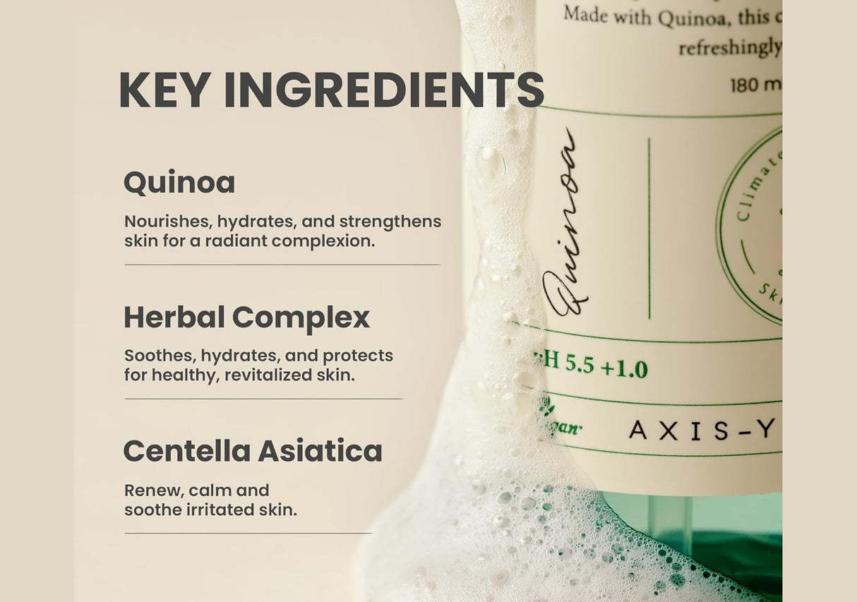AXIS-Y | Quinoa One Step Balanced Gel Cleanser - 180ml