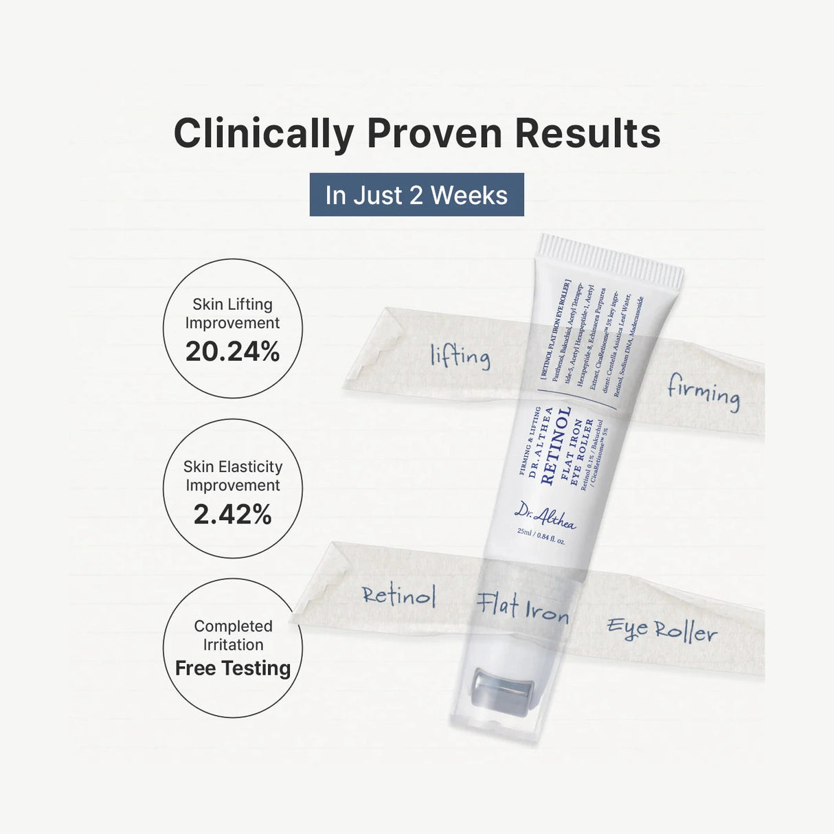 DR. ALTHEA | Retinol Flat Iron Eye Roller - 25ml