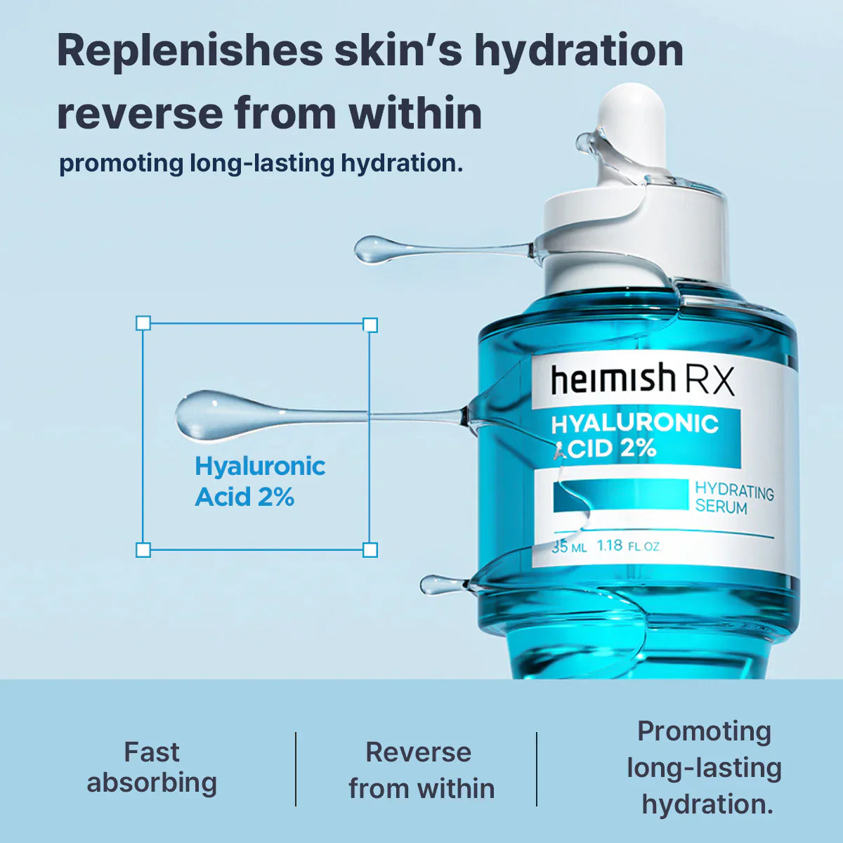 HEIMISH | RX Hyaluronic Acid 2% Hydrating Serum - 35ml