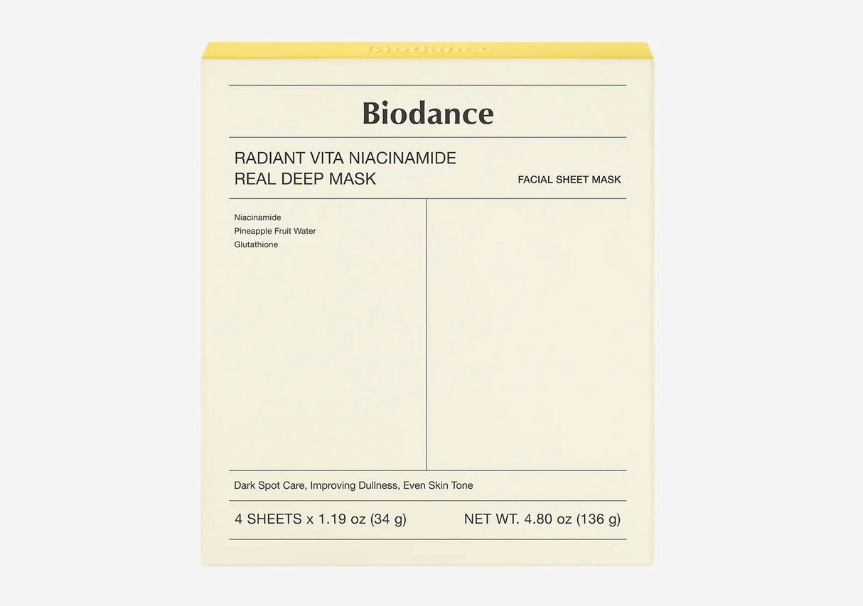 BIODANCE | Radiant Vita Niacinamide Real Deep Mask - 4ud