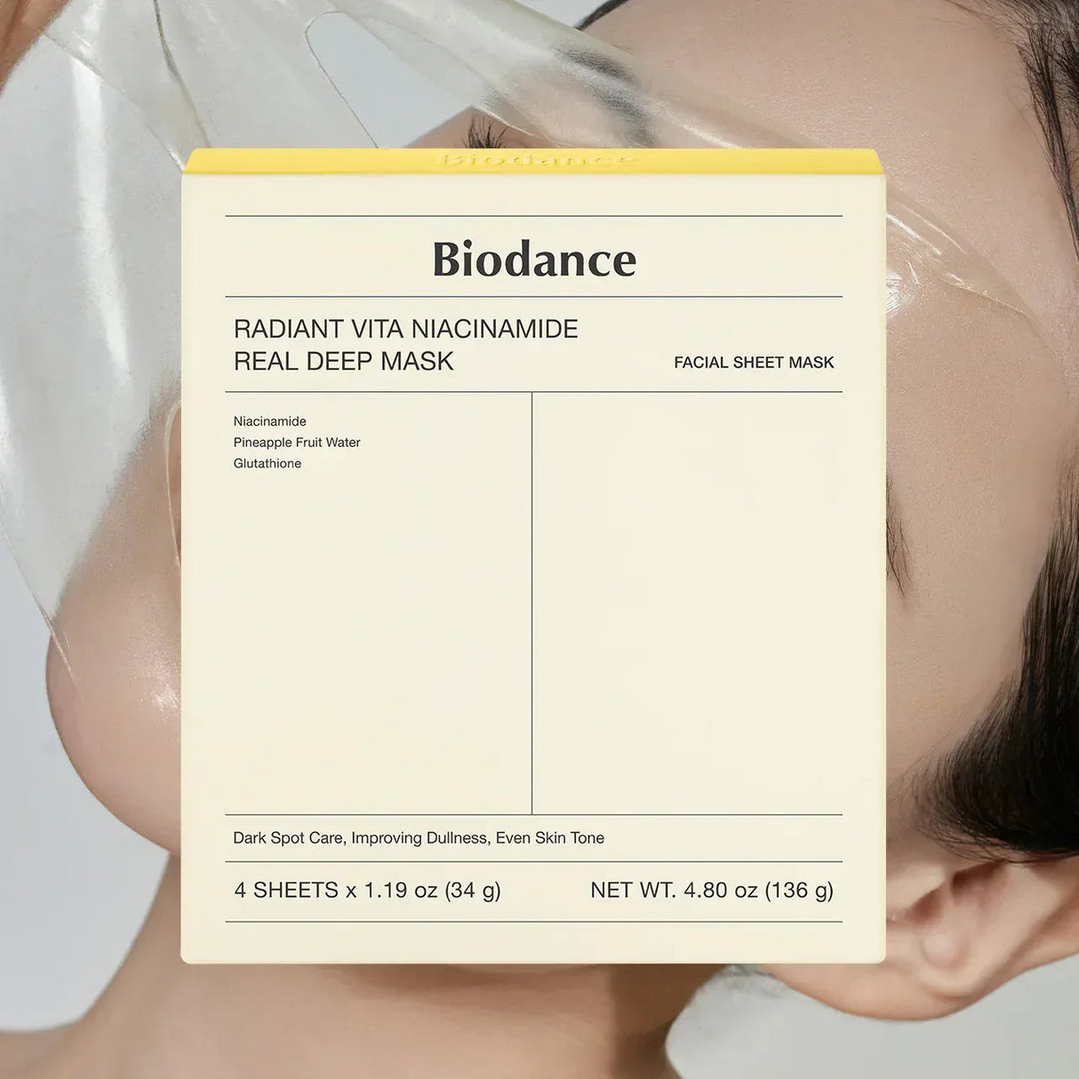 BIODANCE | Radiant Vita Niacinamide Real Deep Mask - 1 ud - InternationalCosmetic