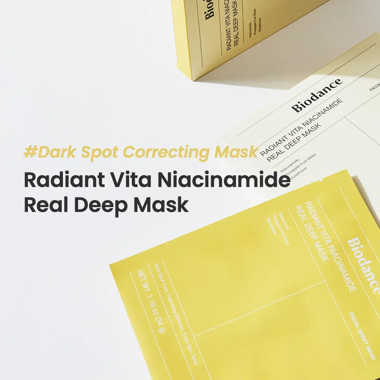 BIODANCE | Radiant Vita Niacinamide Real Deep Mask - 1 ud - InternationalCosmetic