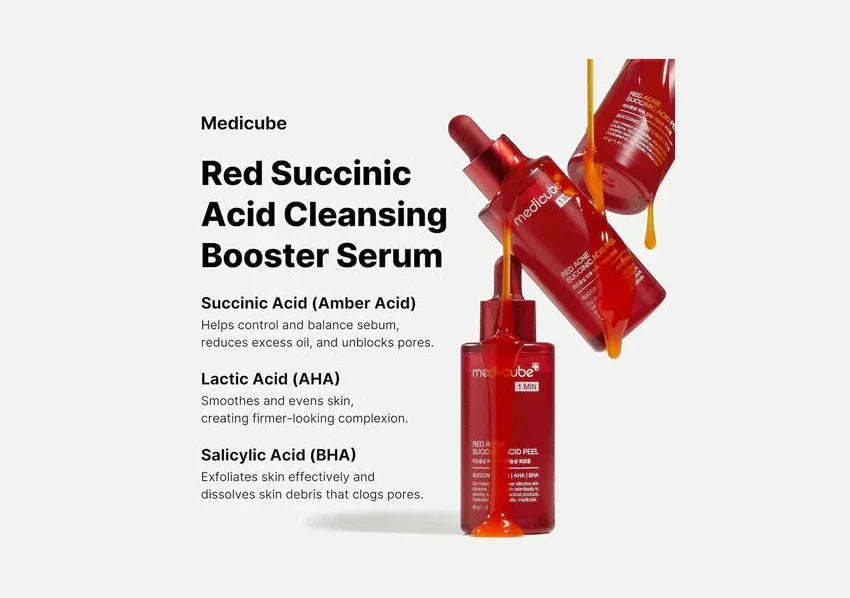 MEDICUBE | Red Acne Succinic Acid Peel - 40ml - InternationalCosmetic