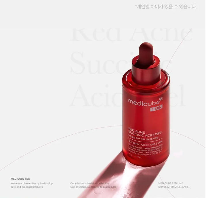 RED ACNE SUCCINIC ACID PEEL
