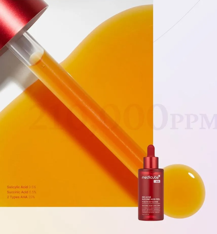 RED ACNE SUCCINIC ACID PEEL
