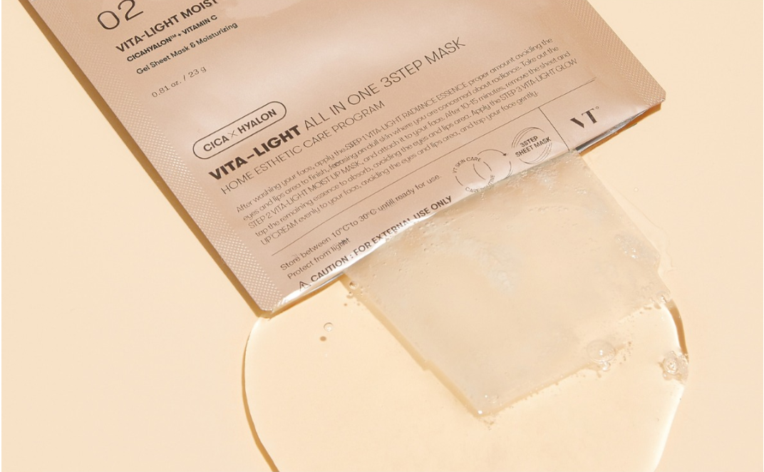 VT COSMETICS | Reedle Shot Vita-Light All-In-One 3 Step Mask