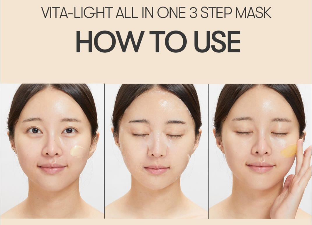VT COSMETICS | Reedle Shot Vita-Light All-In-One 3 Step Mask