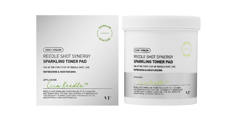 VT COSMETICS | Reedle Shot Synergy Sparkling Toner Pad - 80ud