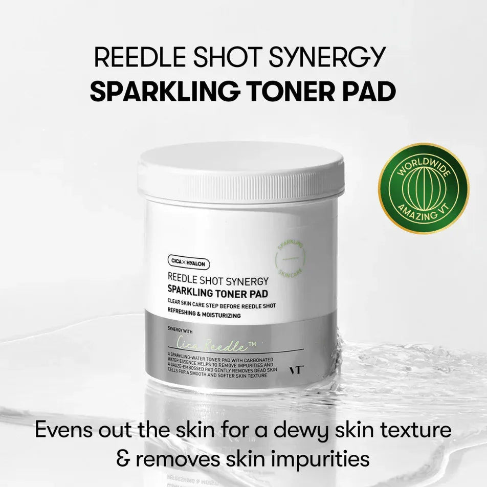 VT COSMETICS | Reedle Shot Synergy Sparkling Toner Pad - 80ud - InternationalCosmetic