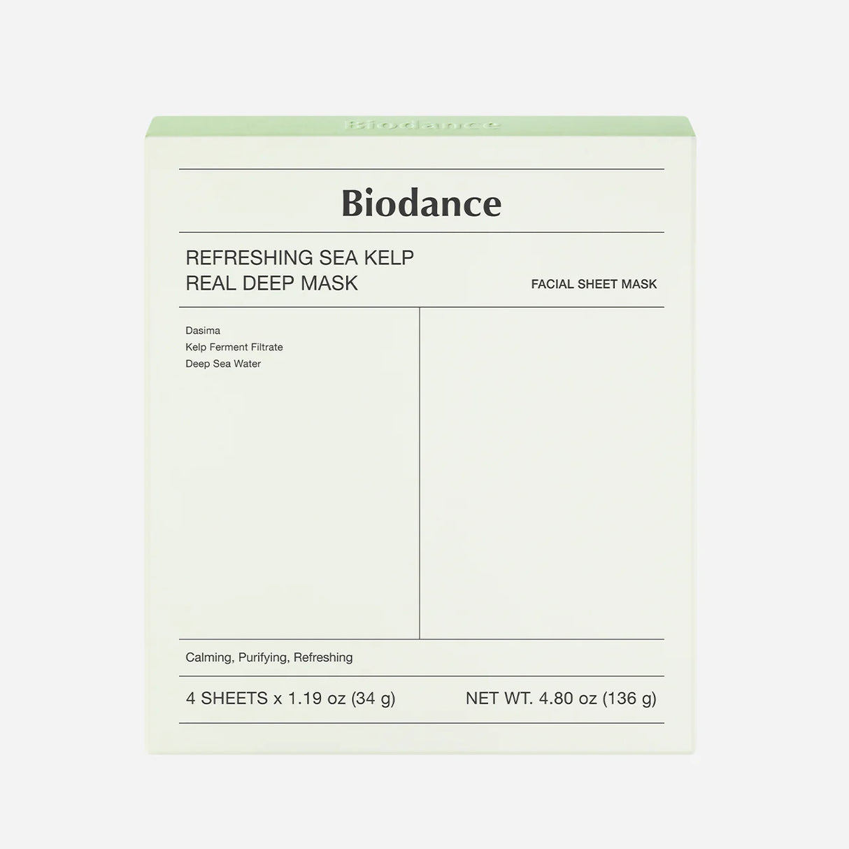 BIODANCE | Refreshing Sea Kelp Real Deep Mask - 1 ud