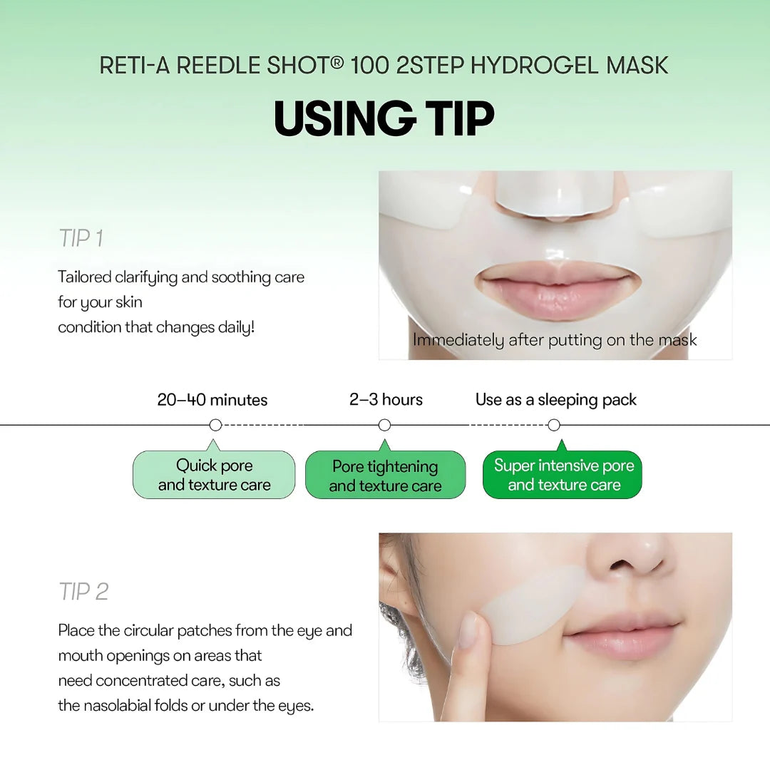 VT COSMETICS | Reti-A Reedle Shot® 100 2step Hydrogel Mask