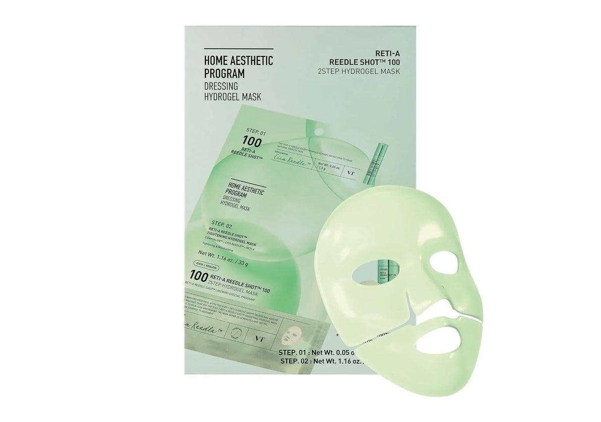 VT COSMETICS | Reti-A Reedle Shot® 100 2step Hydrogel Mask - InternationalCosmetic