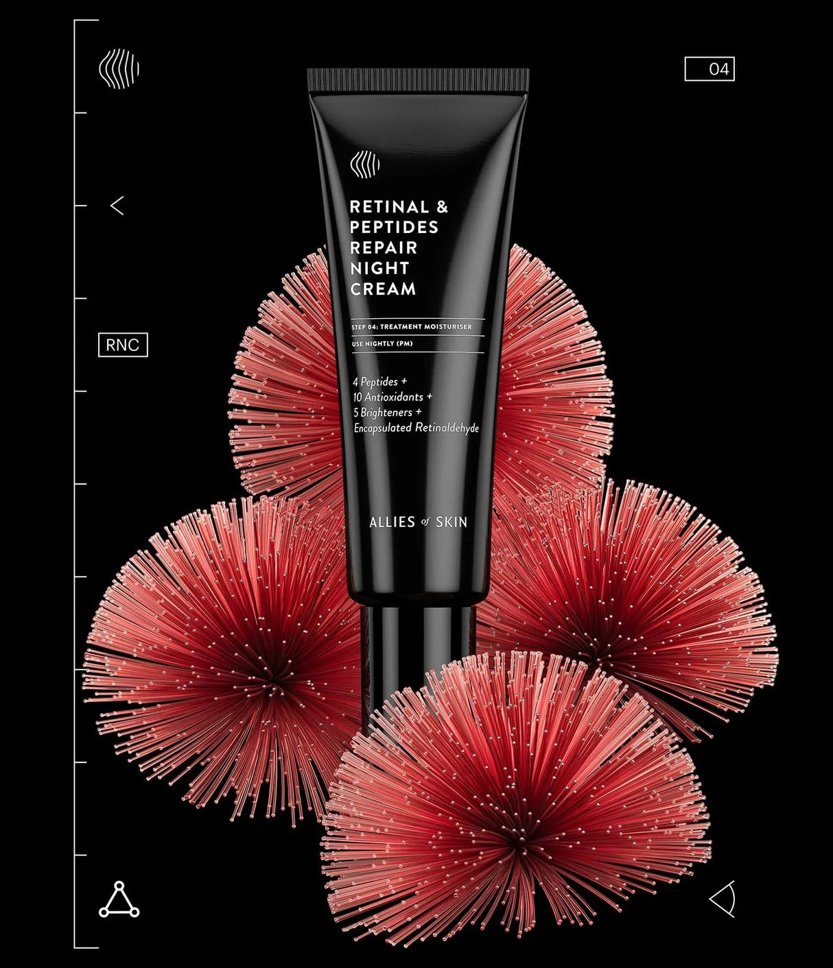 ALLIES OF SKIN | Formato de Viaje Retinal & Peptides Repair Night Cream - 12ml - InternationalCosmetic