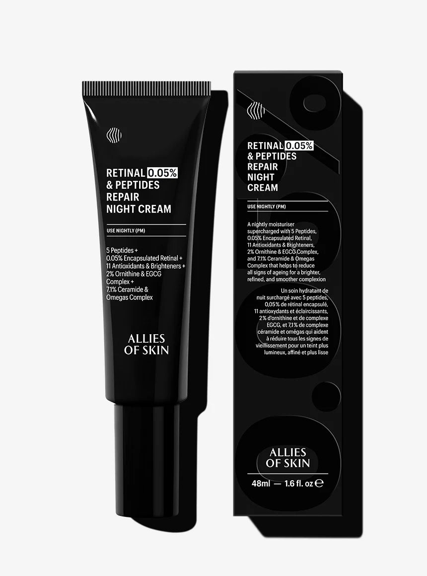ALLIES OF SKIN | Retinal 0.05% & Peptides Repair Night Cream - 50ml