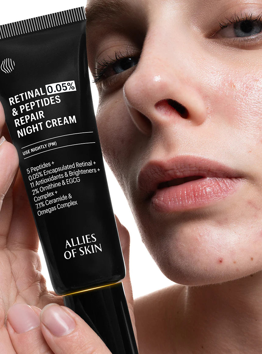 ALLIES OF SKIN | Retinal 0.05% & Peptides Repair Night Cream - 50ml