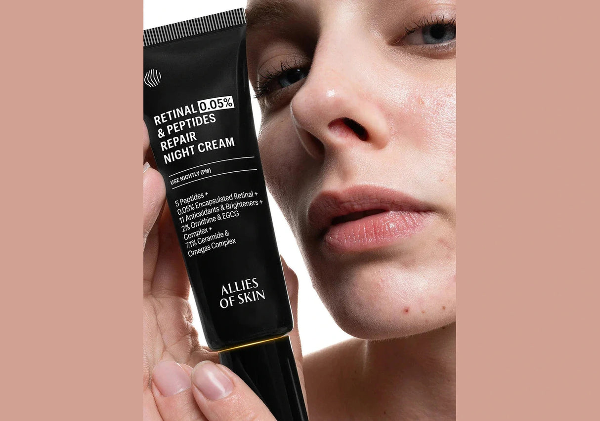 ALLIES OF SKIN | Retinal 0.05% & Peptides Repair Night Cream - 50ml