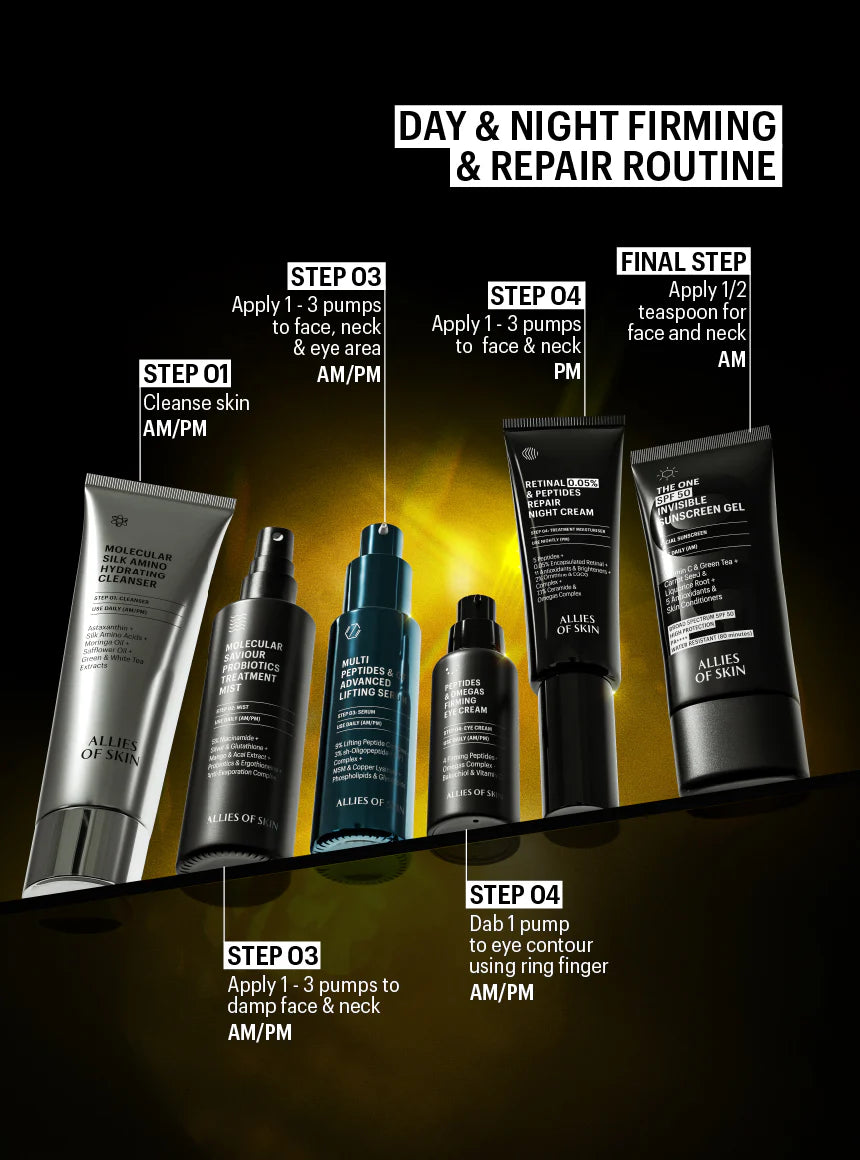 ALLIES OF SKIN | Retinal 0.05% & Peptides Repair Night Cream - 50ml