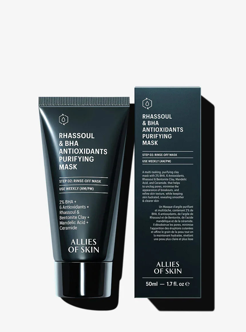 ALLIES OF SKIN | Rhassoul & BHA Antioxidants Purifying Mask - 50ml - InternationalCosmetic