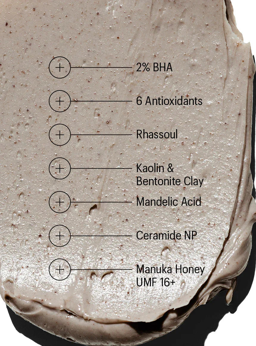 ALLIES OF SKIN | Rhassoul & BHA Antioxidants Purifying Mask - 50ml - InternationalCosmetic