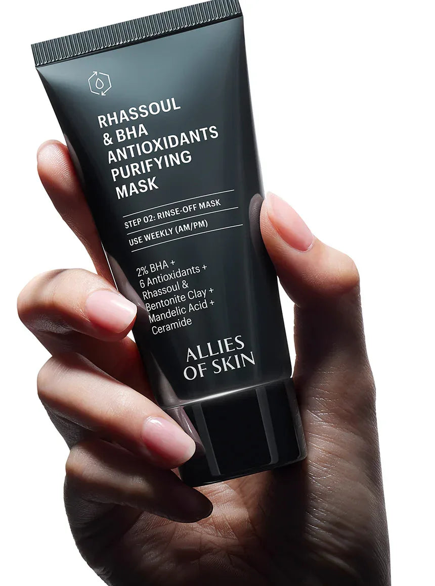 ALLIES OF SKIN | Rhassoul & BHA Antioxidants Purifying Mask - 50ml - InternationalCosmetic