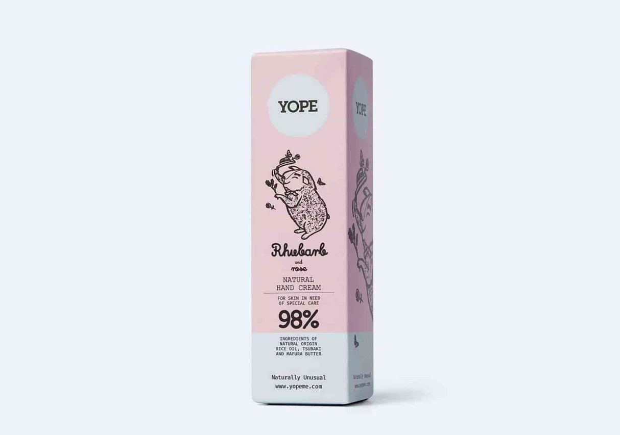 YOPE | Rhubarb and Rose Hand Cream - 50ml