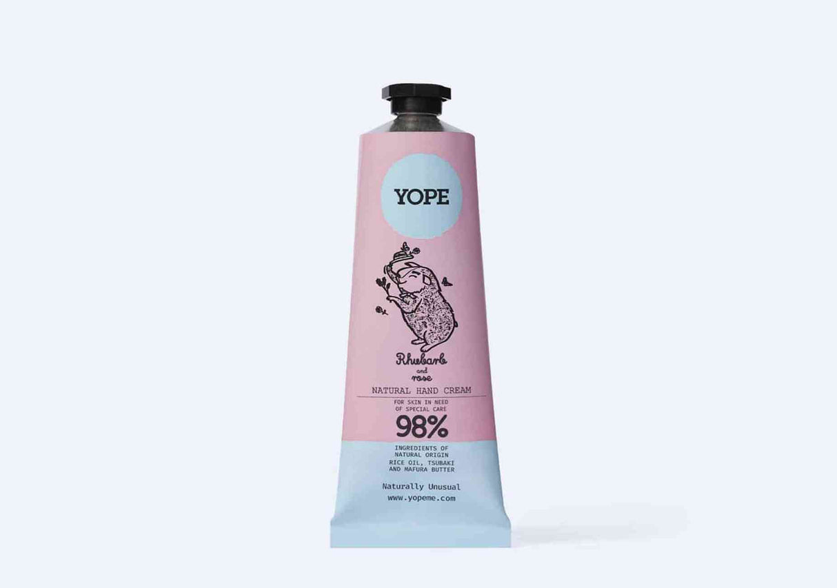 YOPE | Rhubarb and Rose Hand Cream - 50ml
