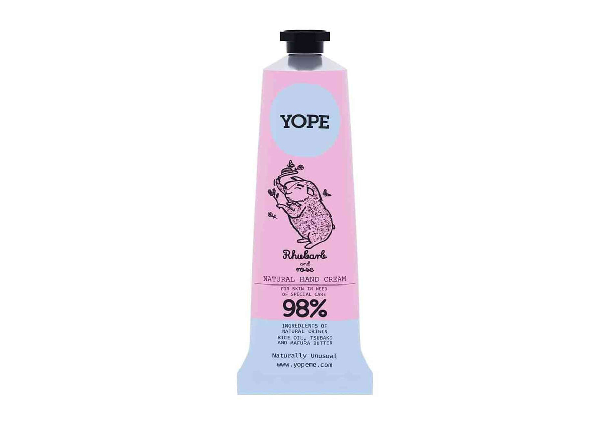 YOPE | Rhubarb and Rose Hand Cream - 50ml