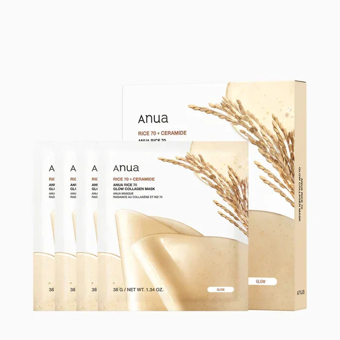 ANUA | Rice 70 Glow Collagen Mask - InternationalCosmetic