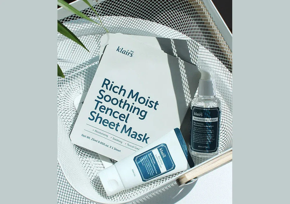 KLAIRS | Rich Moist Soothing Tencel Sheet Mask - 25ml - InternationalCosmetic