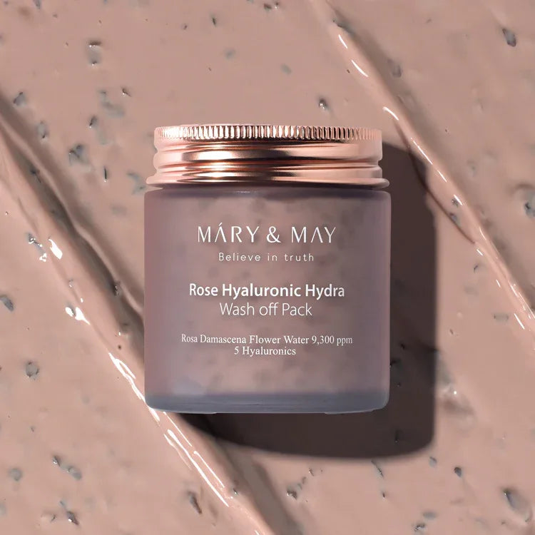 MARY & MAY | Rose Hyaluronic Hydra Wash‑Off Pack - InternationalCosmetic