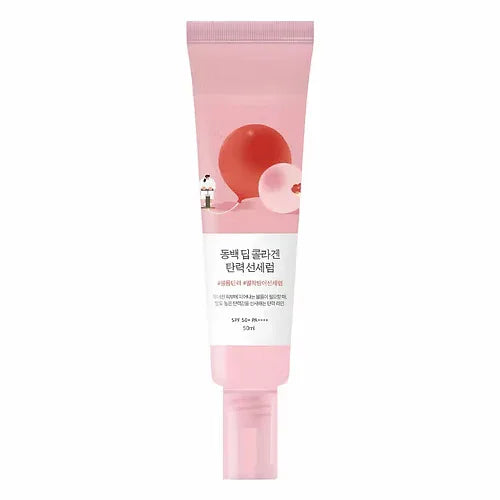 ROUND LAB | Camellia Deep Collagen Firming Sun Serum SPF50+ - 50 ml - InternationalCosmetic
