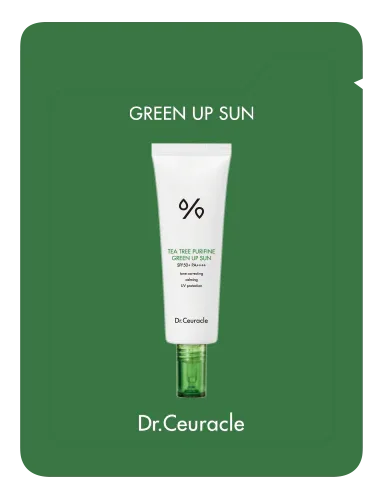 DR. CEURACLE | Muestra - Tea Tree Purifine Green Up Sun SPF50+ - 2ml - InternationalCosmetic