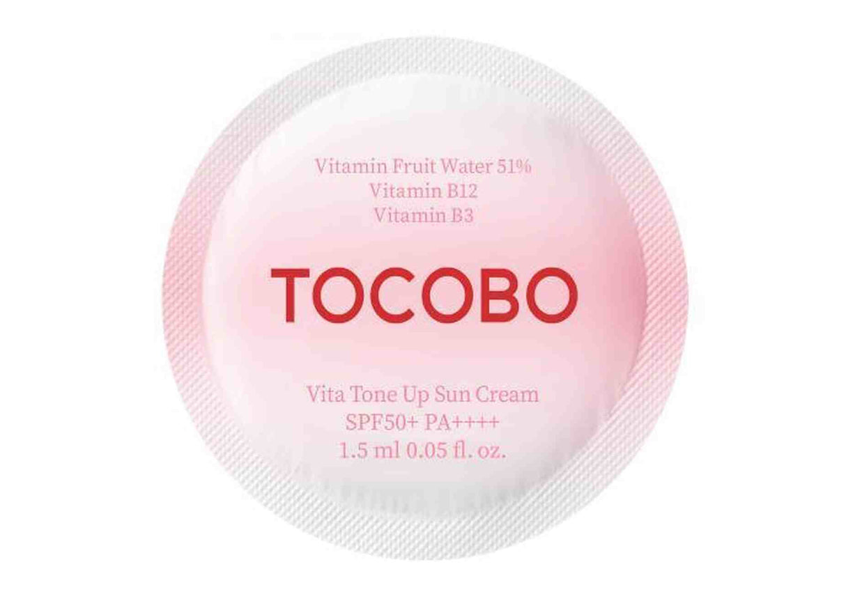 TOCOBO | Vita Tone Up Sun Cream SPF50+ Muestra - 1.5 ml