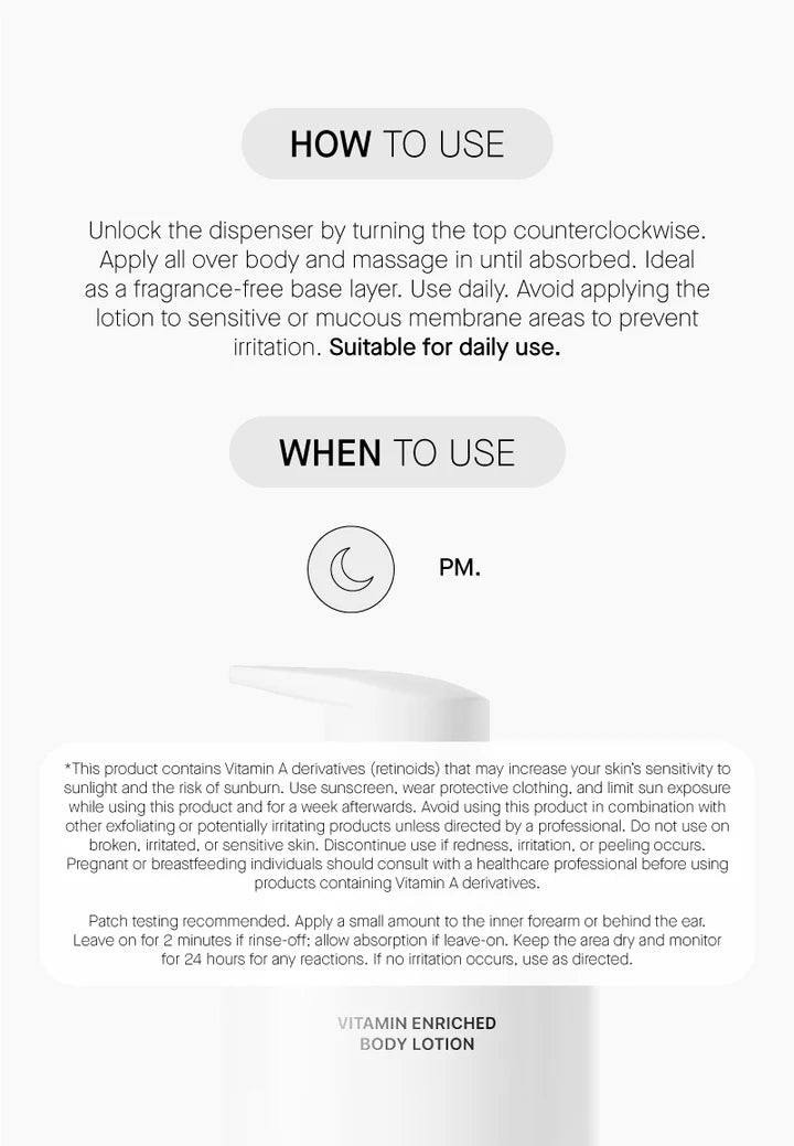 TRANSPARENT LAB | Vitamin Enriched Body Lotion - 400ml