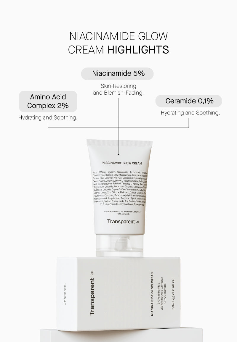 TRANSPARENT LAB | Niacinamide Glow Cream - 50ml