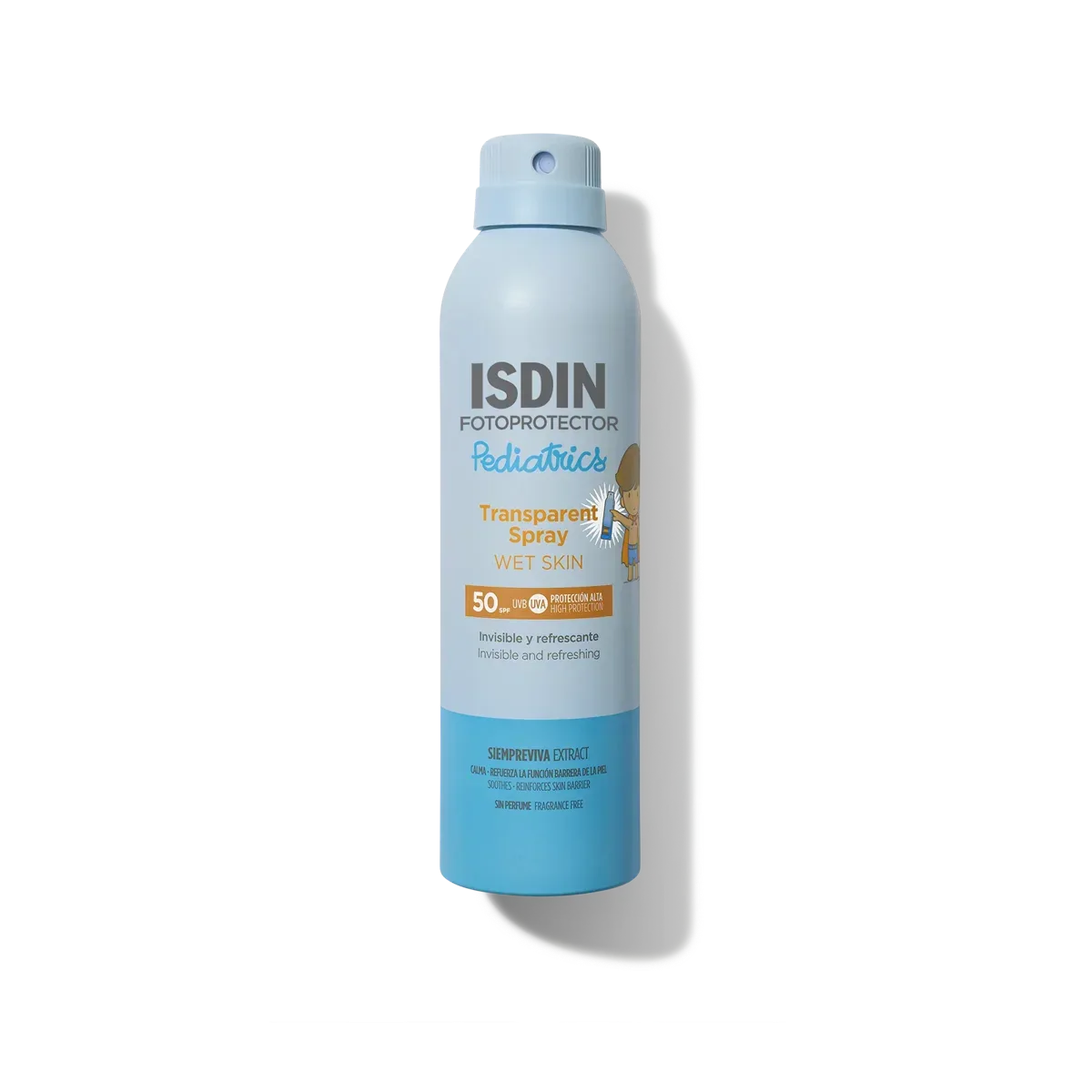 ISDIN | Transparent Spray Wet Skin Pediatrics SPF 50 - 250ml - InternationalCosmetic