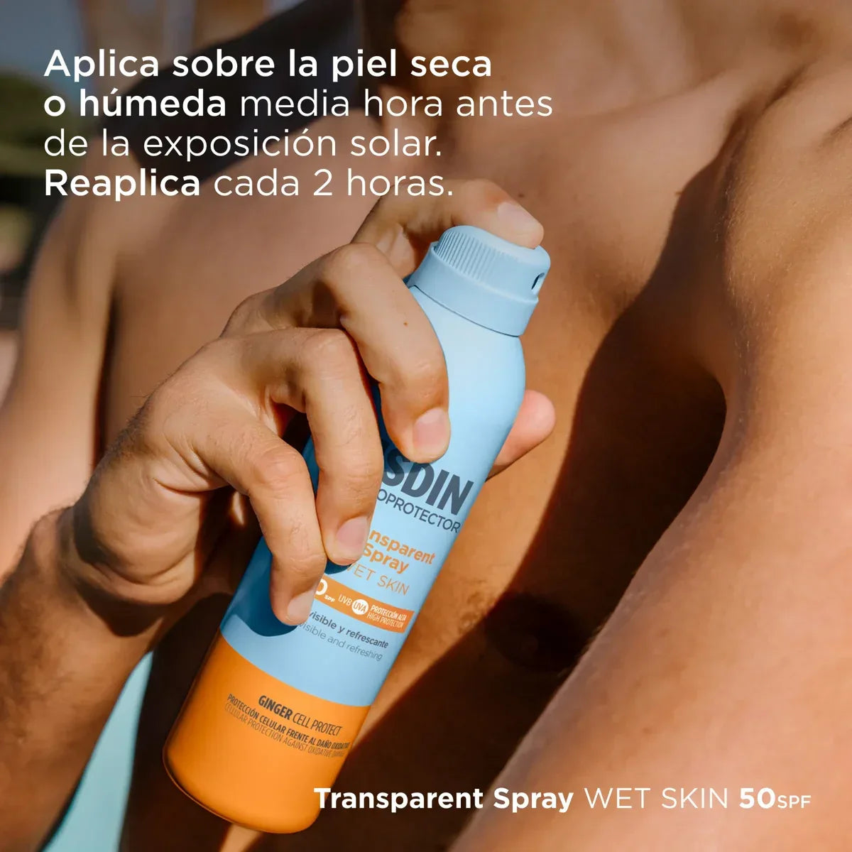 ISDIN | Transparent Spray Wet Skin SPF 50 - 250ml - InternationalCosmetic