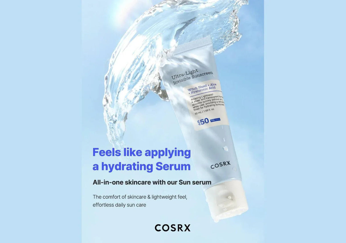 COSRX | Ultra-Light Invisible Sunscreen SPF50 - 50ml - InternationalCosmetic