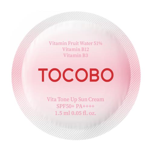 TOCOBO | Vita Tone Up Sun Cream SPF50+ Muestra - 1.5 ml
