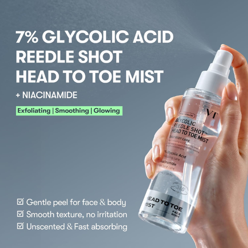 VT COSMETICS | Glycolic Acid Reedle Shot Head To Toe Mist - 120ml