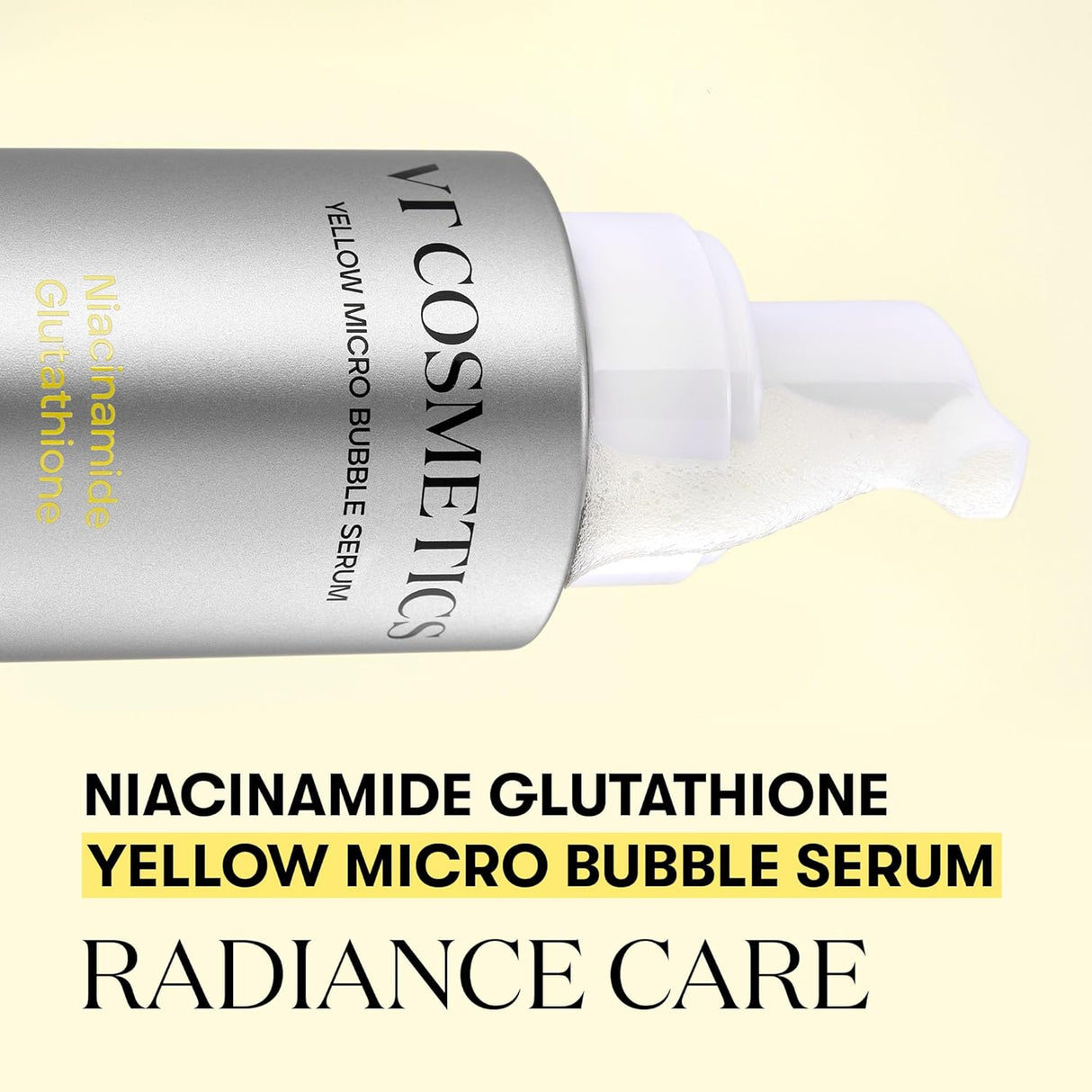 VT COSMETICS | Niacinamide Glutathione Yellow Micro Bubble Serum - 70ml
