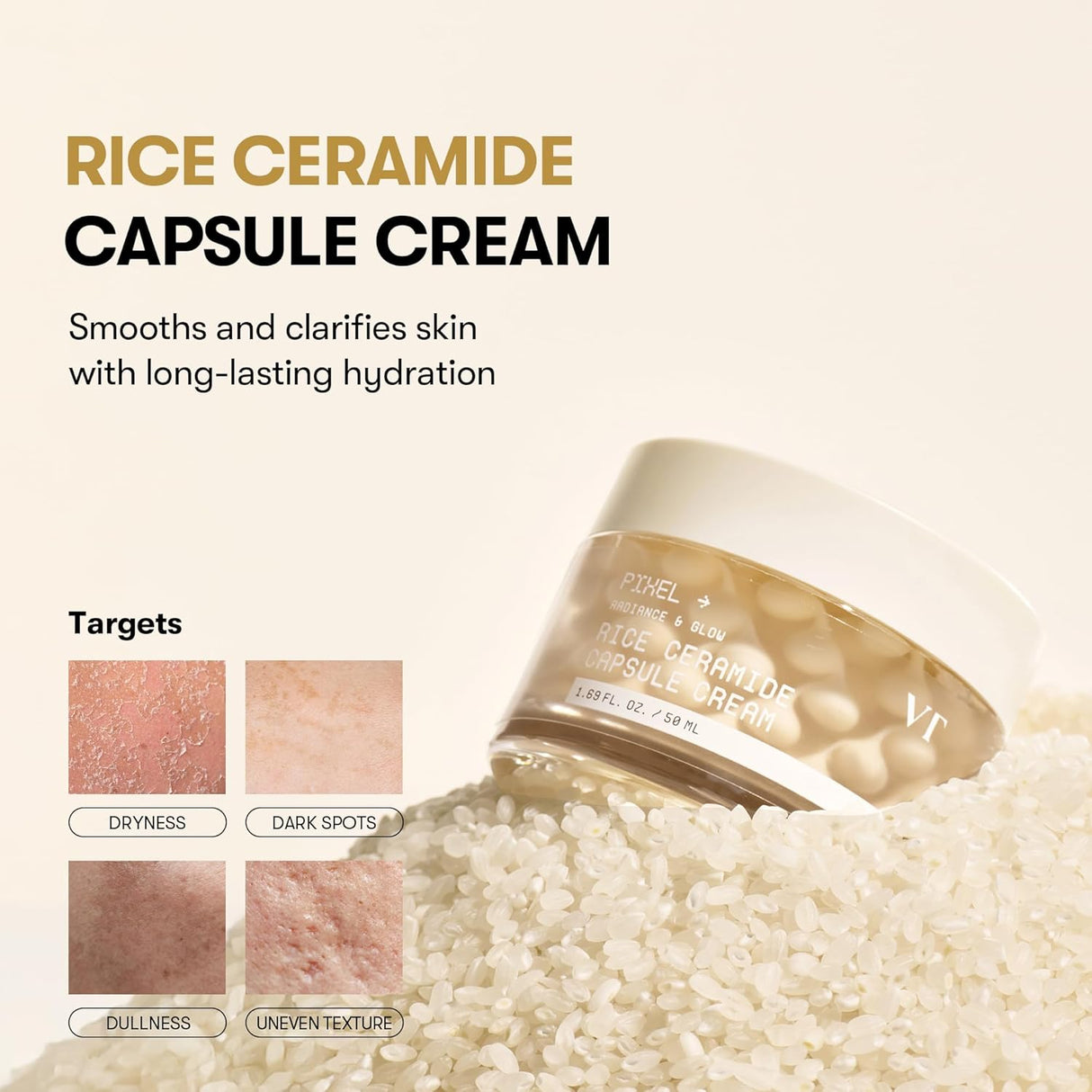VT COSMETICS | Rice Ceramide Capsule Cream - 50ml