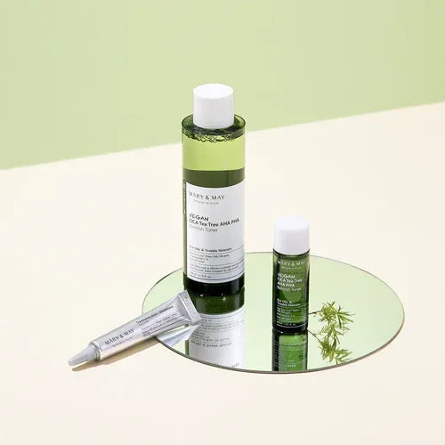 MARY & MAY | Formato Viaje - Vegan CICA Tea Tree AHA PHA Blemish Toner - 30ml - InternationalCosmetic