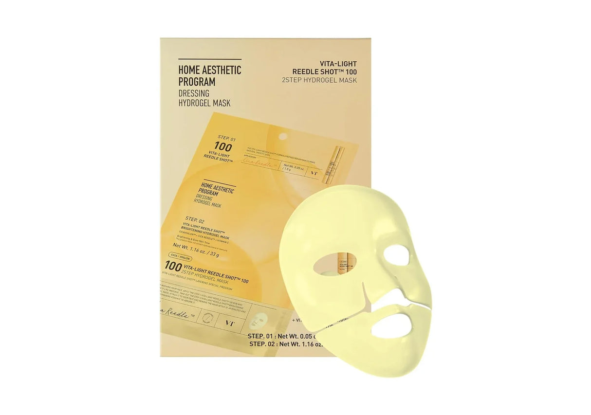 VT COSMETICS | Vita-Light Reedle Shot 100 2step Hydrogel mask - InternationalCosmetic