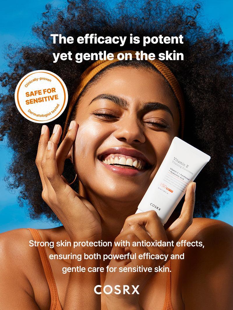 COSRX | Vitamin E Vitalizing Sunscreen Protector Solar SPF50+