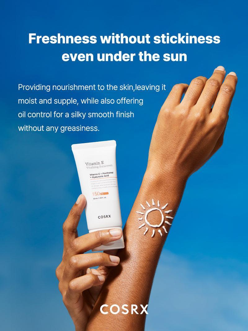 COSRX | Vitamin E Vitalizing Sunscreen Protector Solar SPF50+