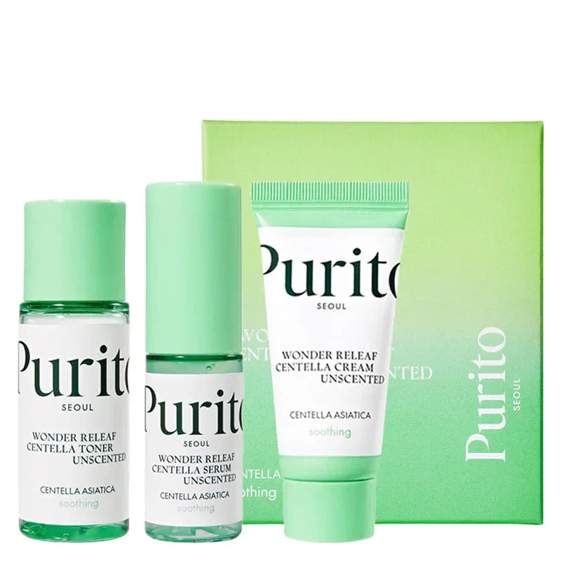PURITO | Wonder Releaf Centella Mini Kit Unscented - 60ml - InternationalCosmetic